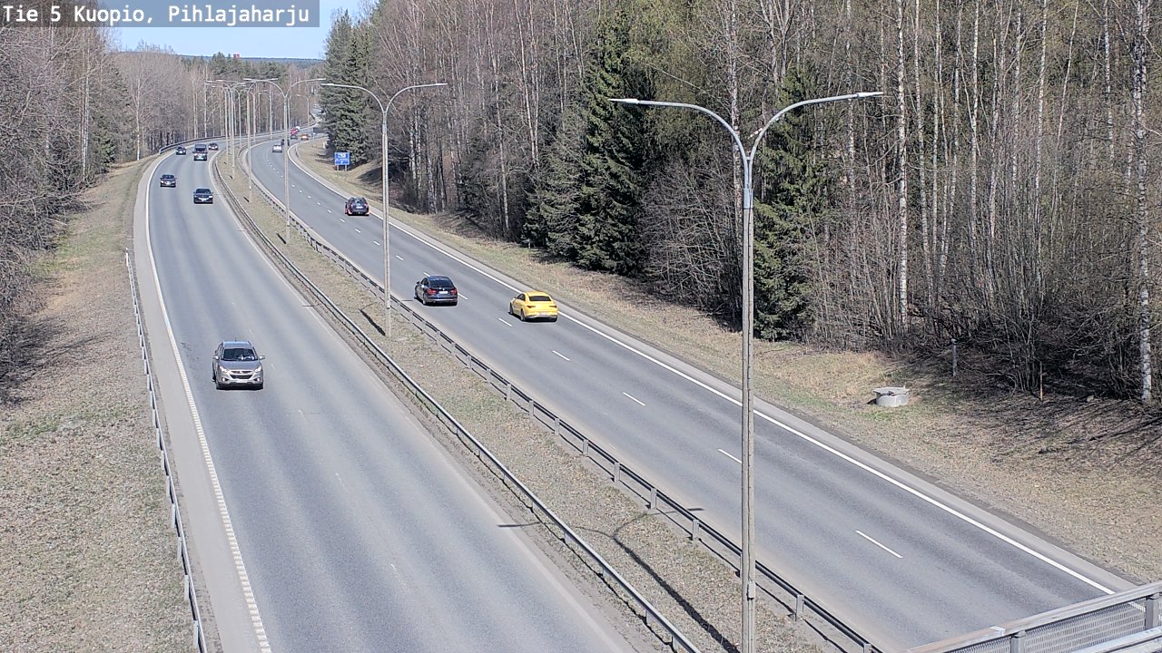 Kelikamerat Kuva Tie 5 Kuopio, Pihlajaharju, Kuopio, Pohjois-Savo