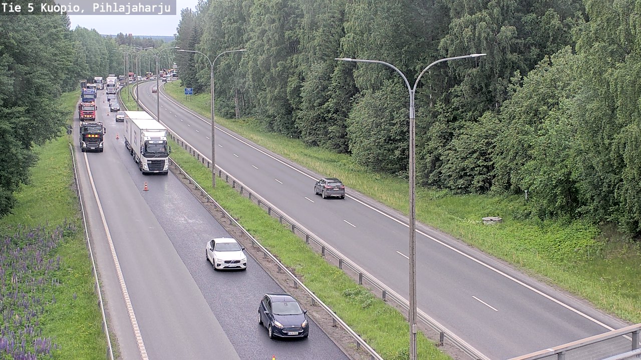 Kelikamerat Kuva Tie 5 Kuopio, Pihlajaharju, Kuopio, Pohjois-Savo