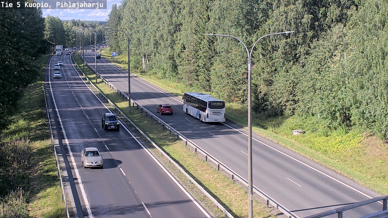 Kelikamerat Kuva Tie 5 Kuopio, Pihlajaharju, Kuopio, Pohjois-Savo