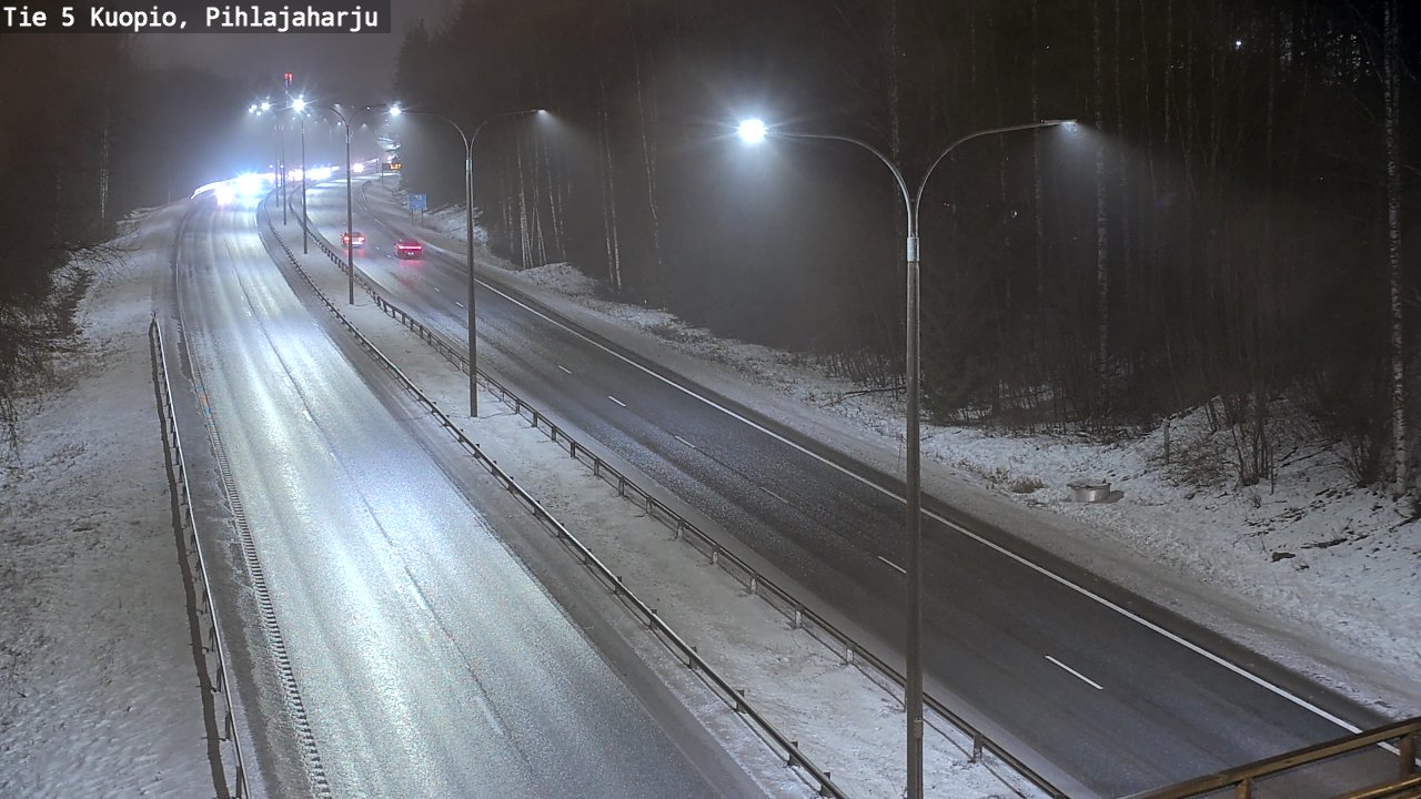 Weather Camera Image Road 5 Kuopio, Pihlajaharju, Kuopio, Pohjois-Savo