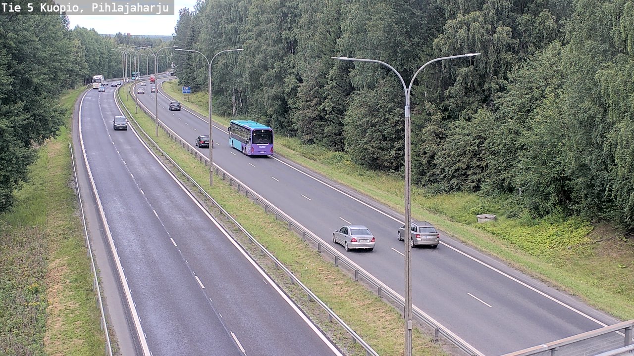 Weather Camera Image Road 5 Kuopio, Pihlajaharju, Kuopio, Pohjois-Savo