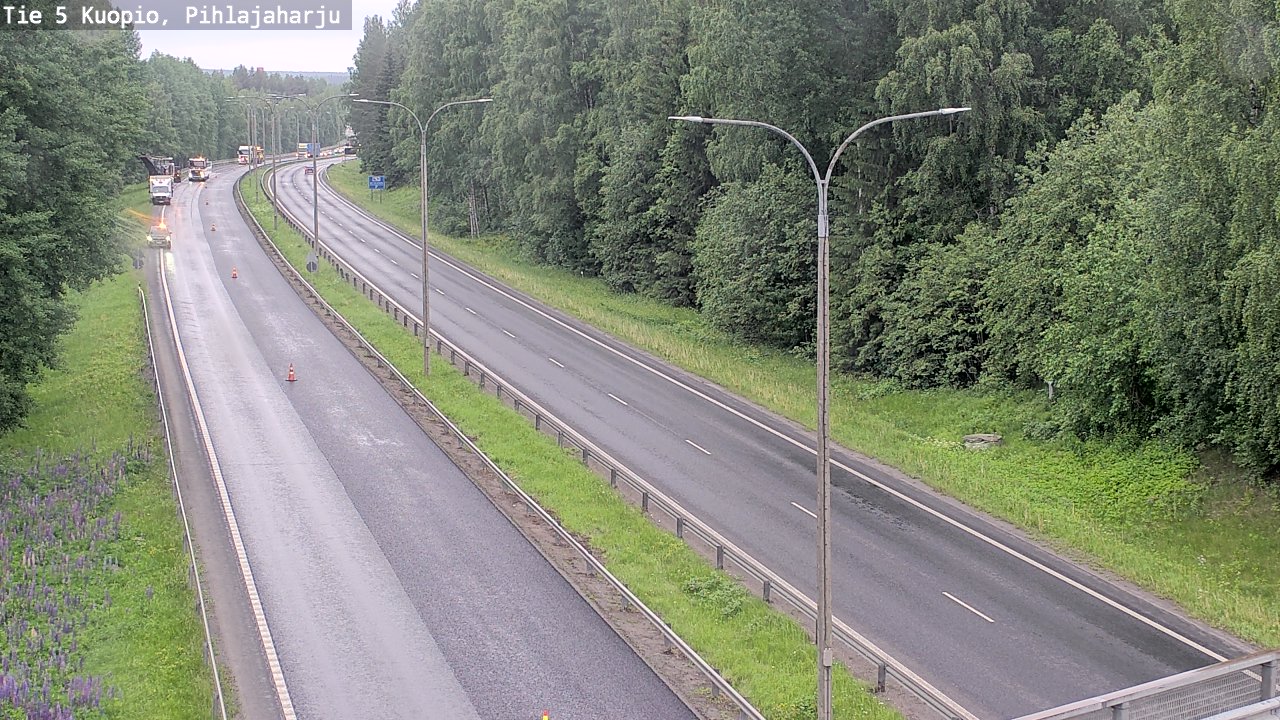 Kelikamerat Kuva Tie 5 Kuopio, Pihlajaharju, Kuopio, Pohjois-Savo