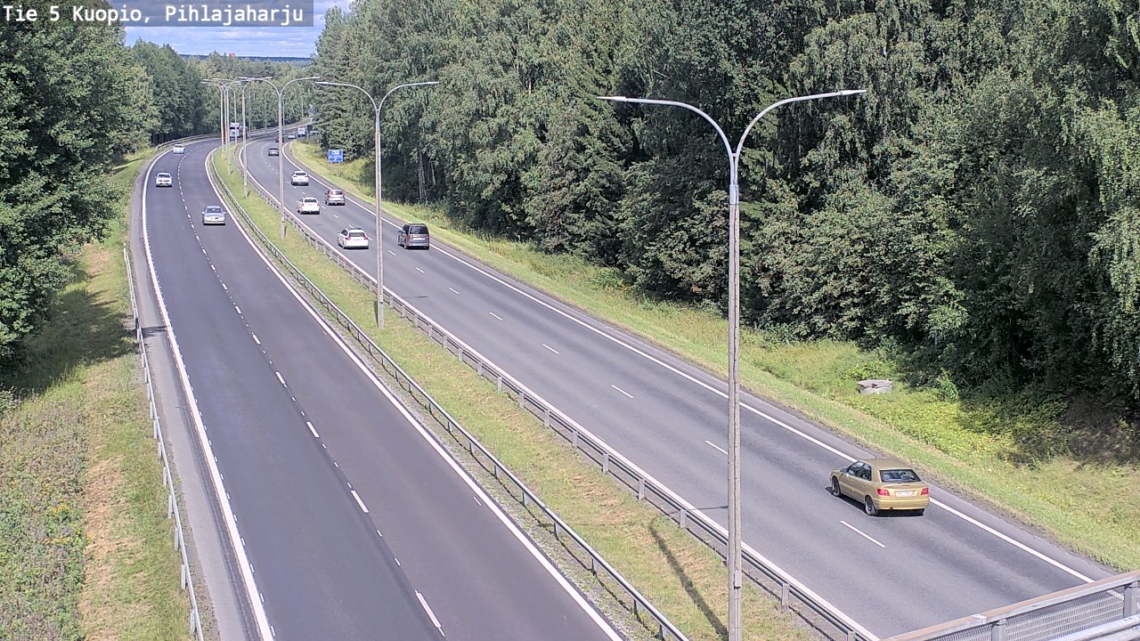 Kelikamerat Kuva Tie 5 Kuopio, Pihlajaharju, Kuopio, Pohjois-Savo
