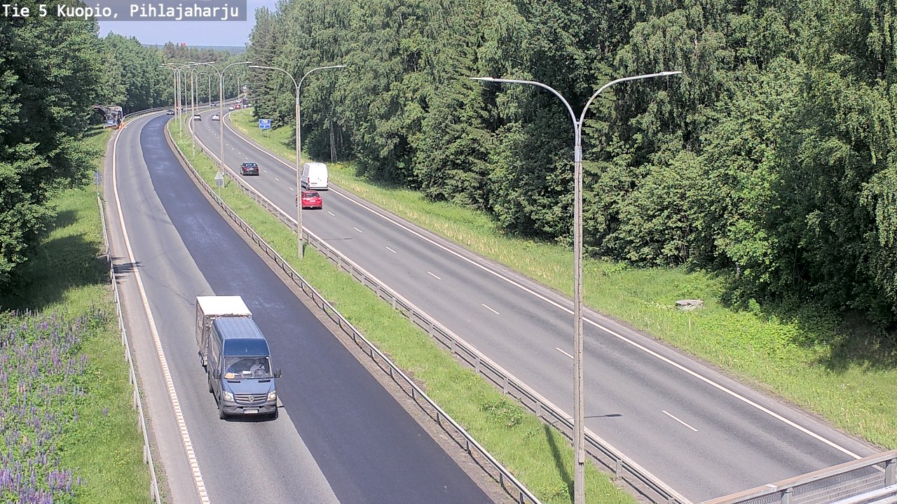 Kelikamerat Kuva Tie 5 Kuopio, Pihlajaharju, Kuopio, Pohjois-Savo