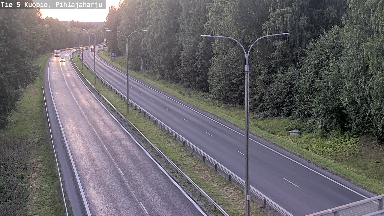 Kelikamerat Kuva Tie 5 Kuopio, Pihlajaharju, Kuopio, Pohjois-Savo