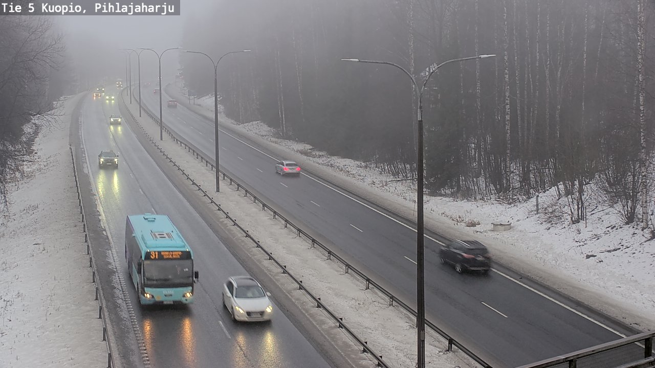 Weather Camera Image Road 5 Kuopio, Pihlajaharju, Kuopio, Pohjois-Savo