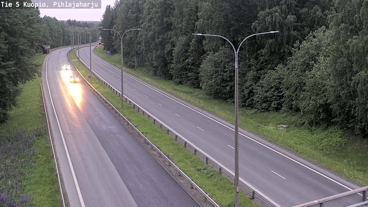 Kelikamerat Kuva Tie 5 Kuopio, Pihlajaharju, Kuopio, Pohjois-Savo