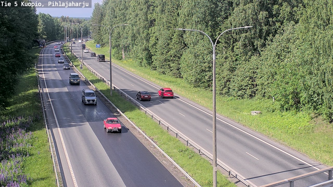 Kelikamerat Kuva Tie 5 Kuopio, Pihlajaharju, Kuopio, Pohjois-Savo