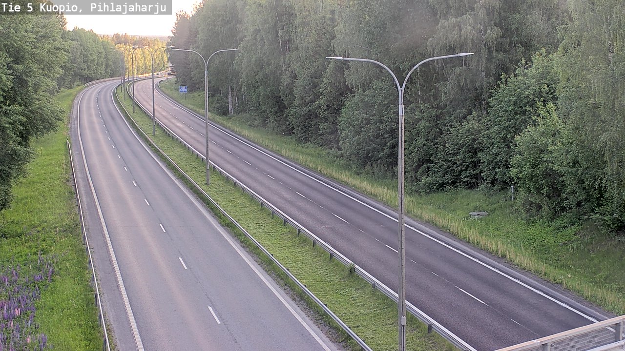Weather Camera Image Road 5 Kuopio, Pihlajaharju, Kuopio, Pohjois-Savo