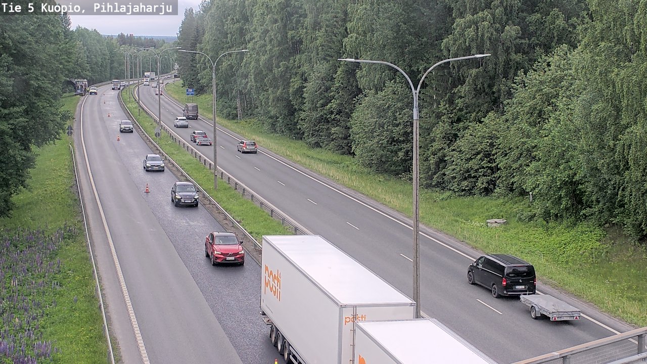 Kelikamerat Kuva Tie 5 Kuopio, Pihlajaharju, Kuopio, Pohjois-Savo