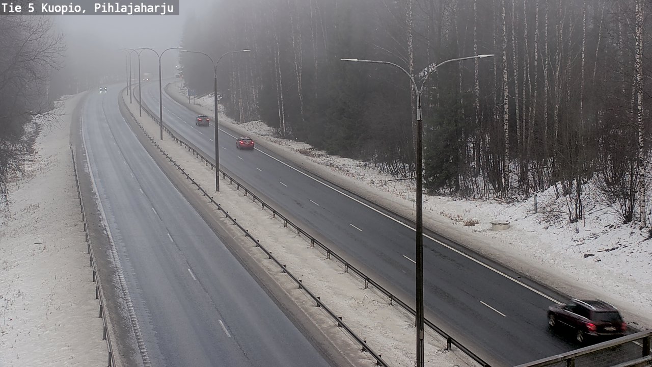 Weather Camera Image Road 5 Kuopio, Pihlajaharju, Kuopio, Pohjois-Savo