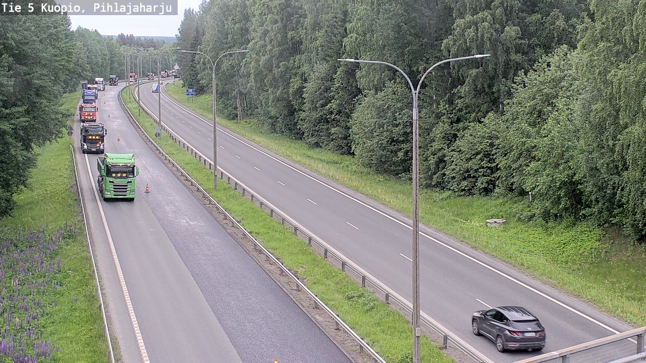 Kelikamerat Kuva Tie 5 Kuopio, Pihlajaharju, Kuopio, Pohjois-Savo