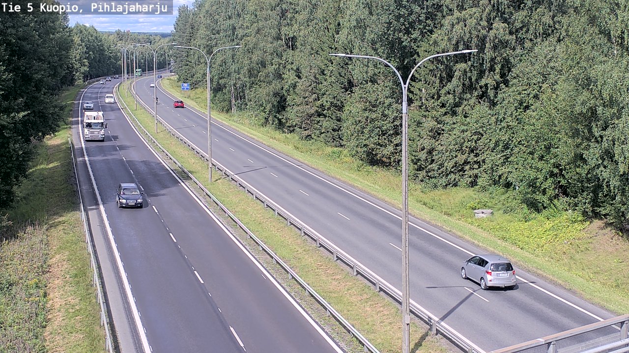 Kelikamerat Kuva Tie 5 Kuopio, Pihlajaharju, Kuopio, Pohjois-Savo