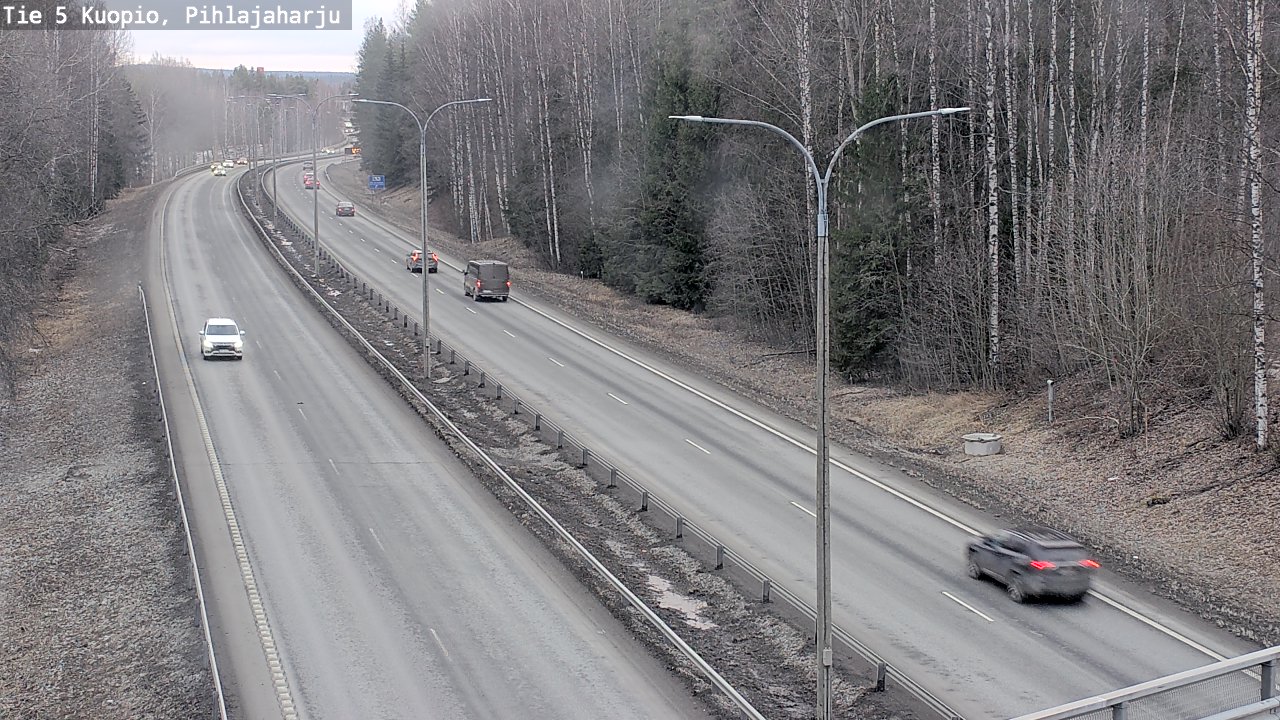 Weather Camera Image Road 5 Kuopio, Pihlajaharju, Kuopio, Pohjois-Savo