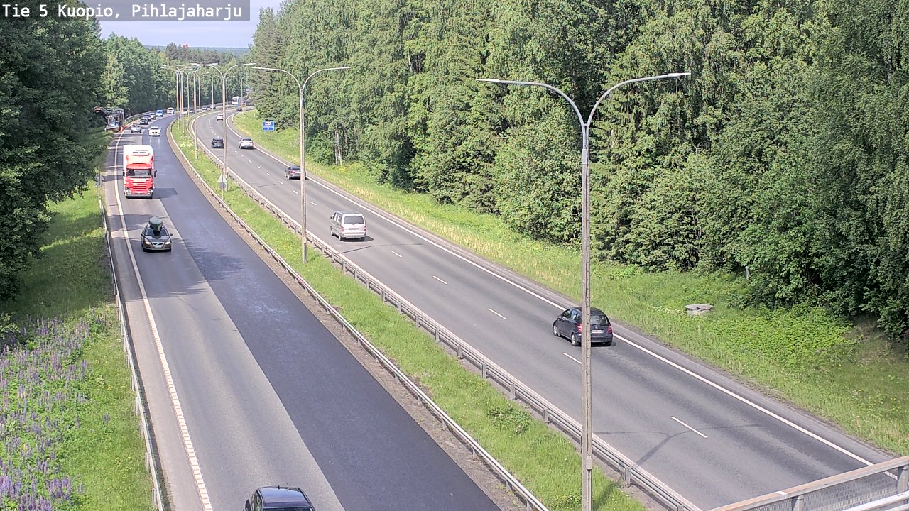 Kelikamerat Kuva Tie 5 Kuopio, Pihlajaharju, Kuopio, Pohjois-Savo