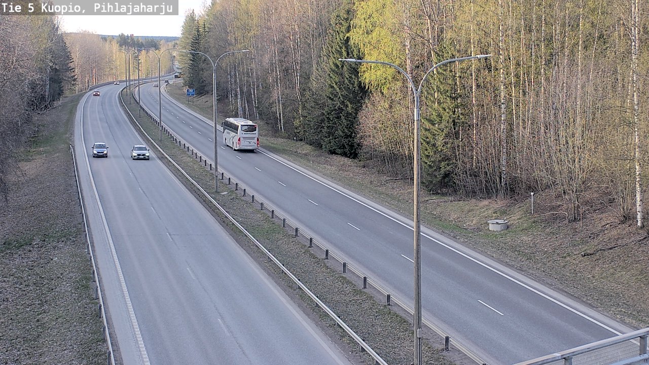 Kelikamerat Kuva Tie 5 Kuopio, Pihlajaharju, Kuopio, Pohjois-Savo