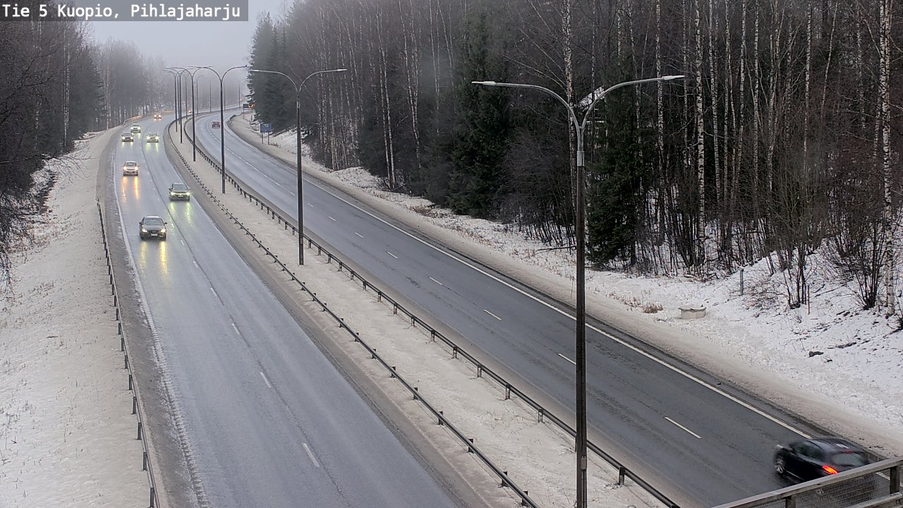 Weather Camera Image Road 5 Kuopio, Pihlajaharju, Kuopio, Pohjois-Savo