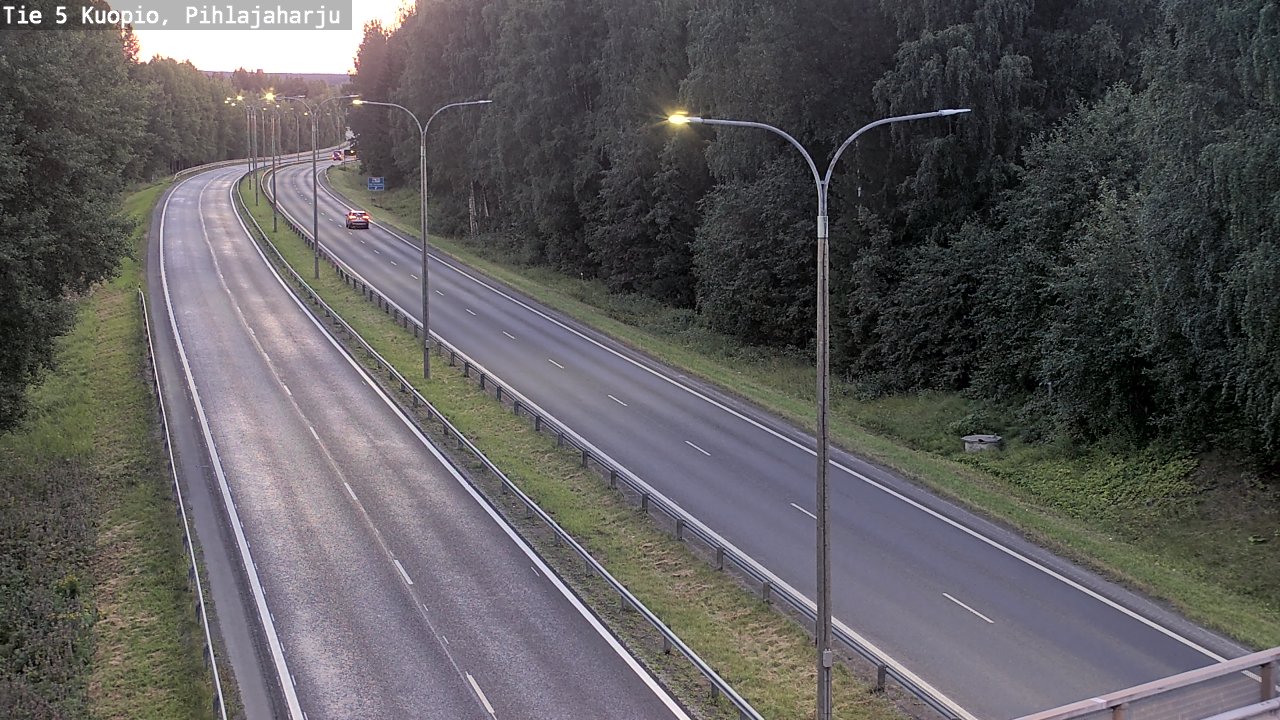 Kelikamerat Kuva Tie 5 Kuopio, Pihlajaharju, Kuopio, Pohjois-Savo
