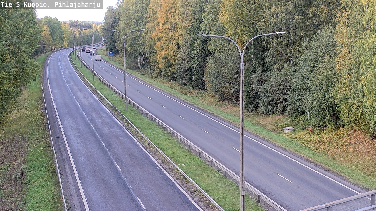 Kelikamerat Kuva Tie 5 Kuopio, Pihlajaharju, Kuopio, Pohjois-Savo