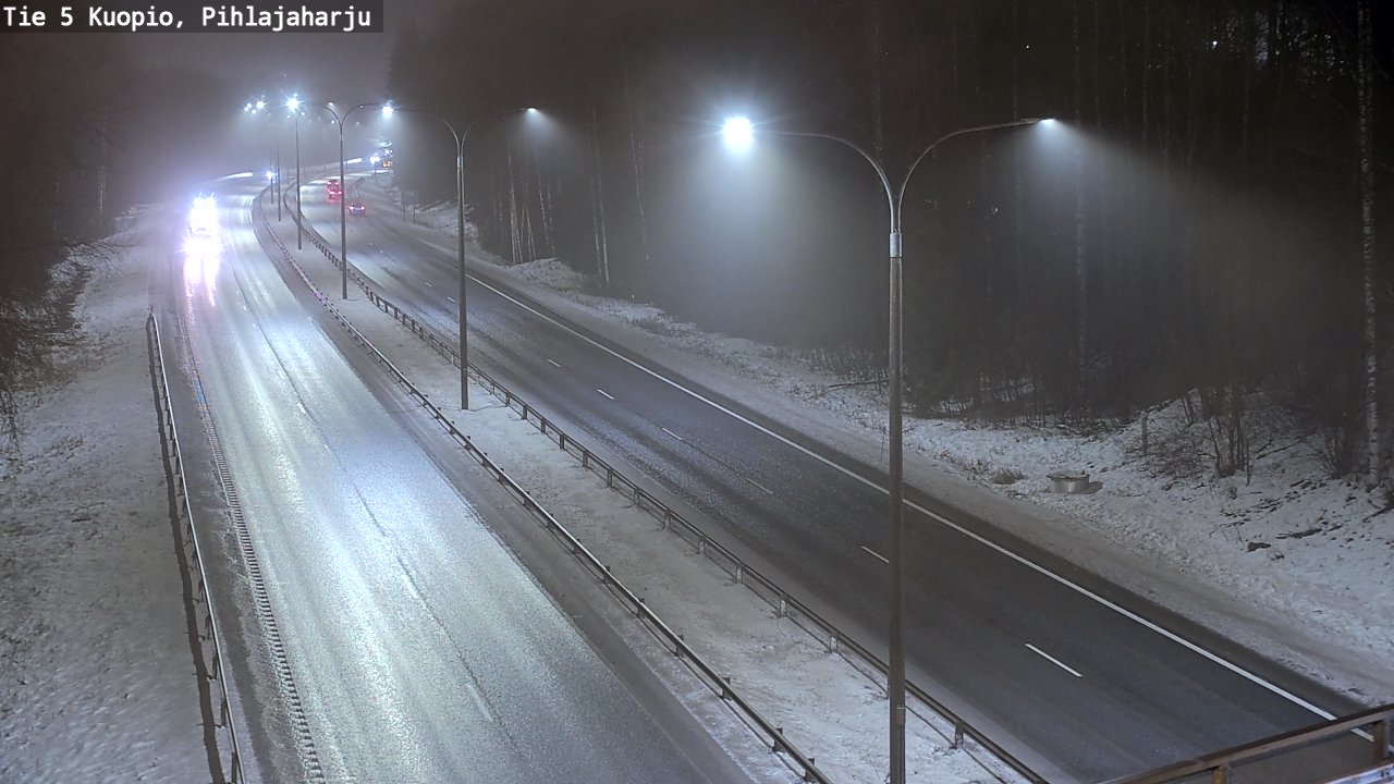 Weather Camera Image Road 5 Kuopio, Pihlajaharju, Kuopio, Pohjois-Savo