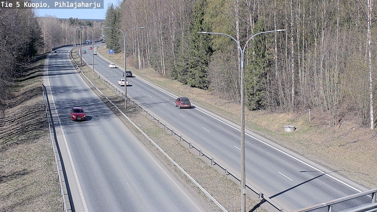 Kelikamerat Kuva Tie 5 Kuopio, Pihlajaharju, Kuopio, Pohjois-Savo