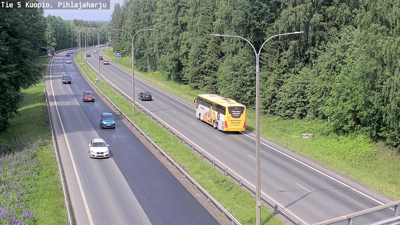Kelikamerat Kuva Tie 5 Kuopio, Pihlajaharju, Kuopio, Pohjois-Savo