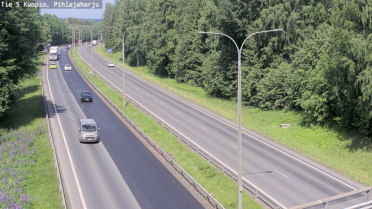 Kelikamerat Kuva Tie 5 Kuopio, Pihlajaharju, Kuopio, Pohjois-Savo
