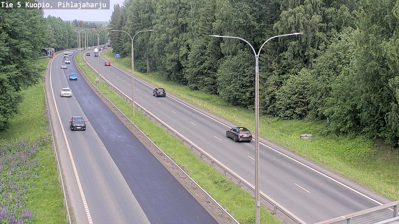 Kelikamerat Kuva Tie 5 Kuopio, Pihlajaharju, Kuopio, Pohjois-Savo