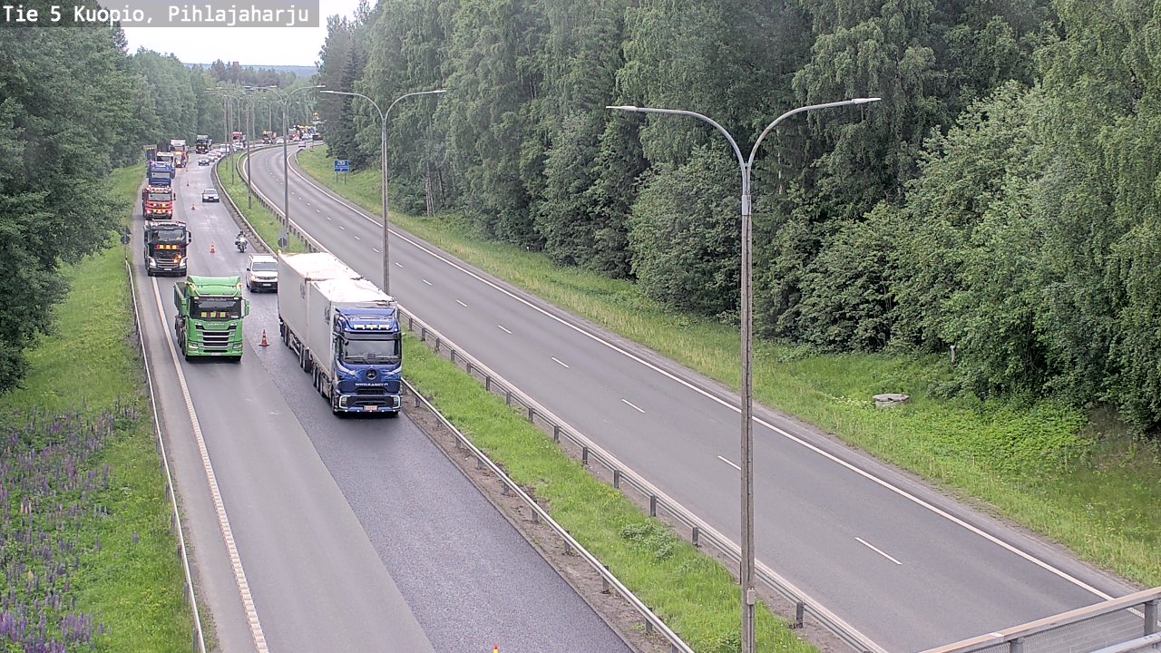 Kelikamerat Kuva Tie 5 Kuopio, Pihlajaharju, Kuopio, Pohjois-Savo