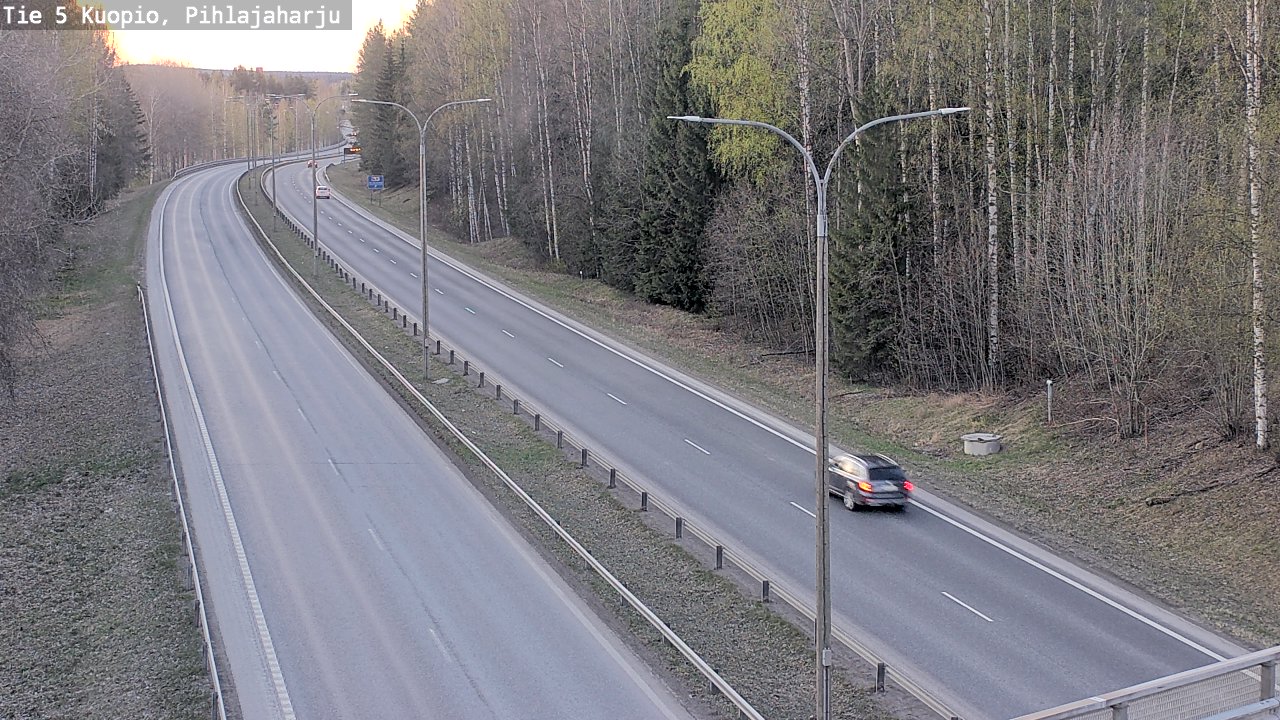 Kelikamerat Kuva Tie 5 Kuopio, Pihlajaharju, Kuopio, Pohjois-Savo