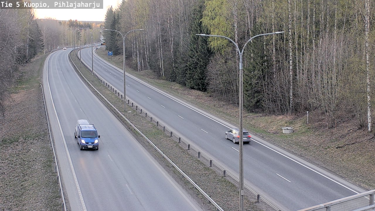 Kelikamerat Kuva Tie 5 Kuopio, Pihlajaharju, Kuopio, Pohjois-Savo