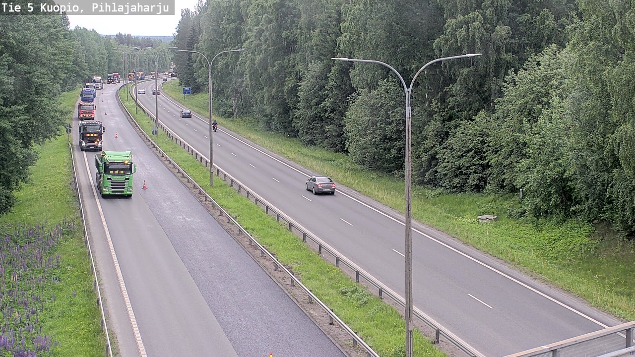 Kelikamerat Kuva Tie 5 Kuopio, Pihlajaharju, Kuopio, Pohjois-Savo