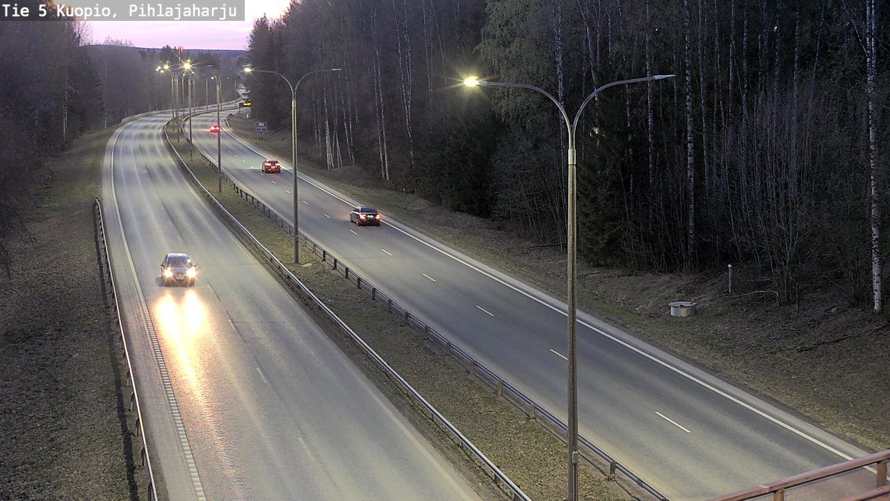Kelikamerat Kuva Tie 5 Kuopio, Pihlajaharju, Kuopio, Pohjois-Savo