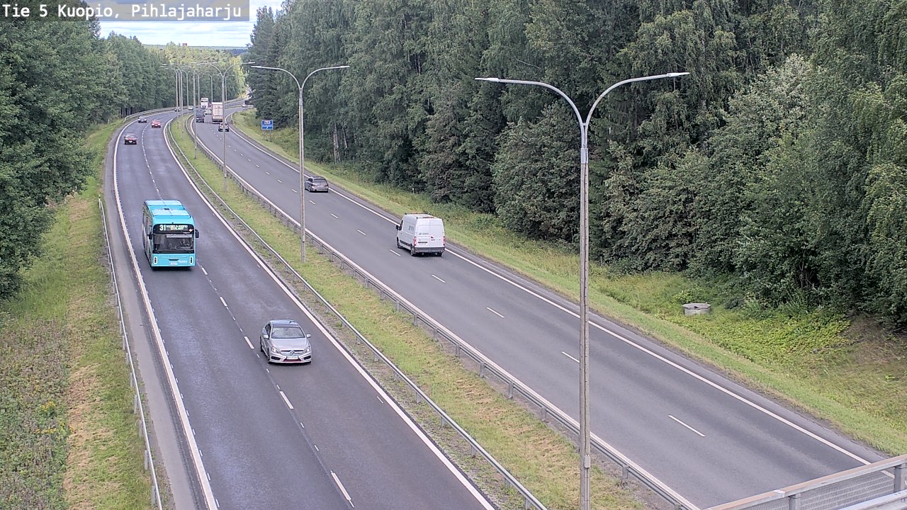 Kelikamerat Kuva Tie 5 Kuopio, Pihlajaharju, Kuopio, Pohjois-Savo