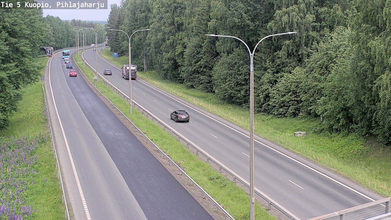 Kelikamerat Kuva Tie 5 Kuopio, Pihlajaharju, Kuopio, Pohjois-Savo