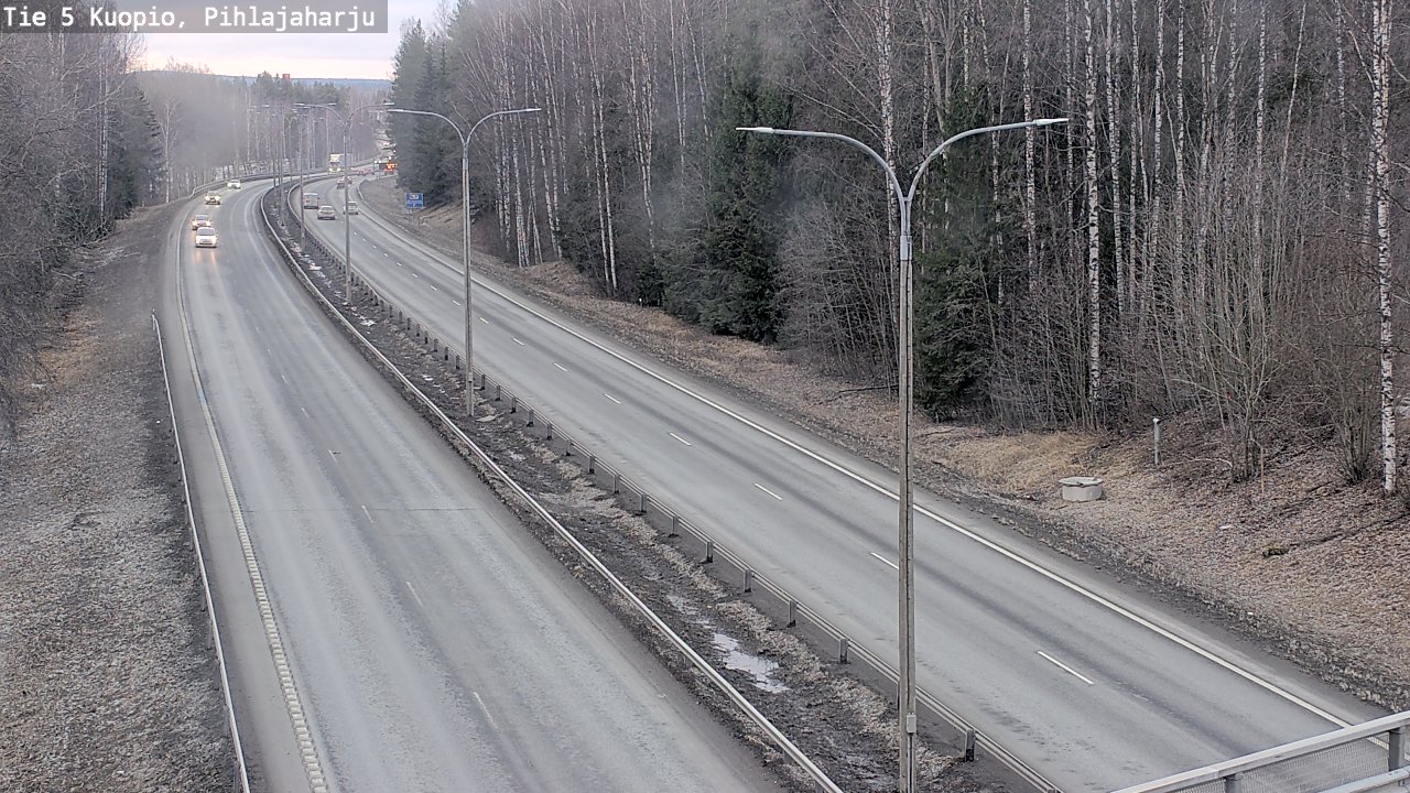 Weather Camera Image Road 5 Kuopio, Pihlajaharju, Kuopio, Pohjois-Savo