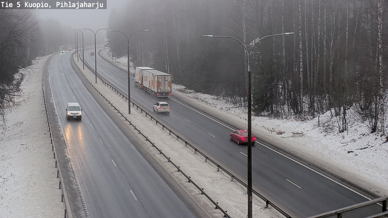 Weather Camera Image Road 5 Kuopio, Pihlajaharju, Kuopio, Pohjois-Savo