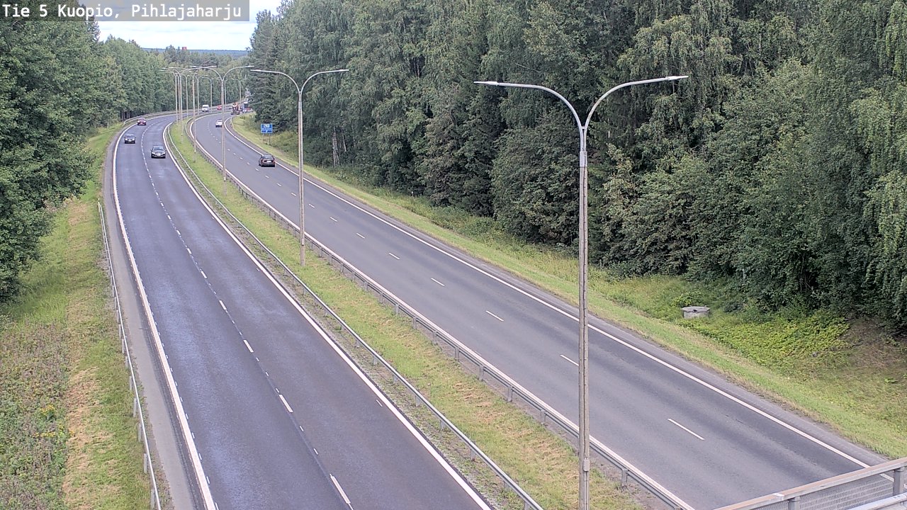 Weather Camera Image Väg 5 Kuopio, Pihlajaharju, Kuopio, Pohjois-Savo