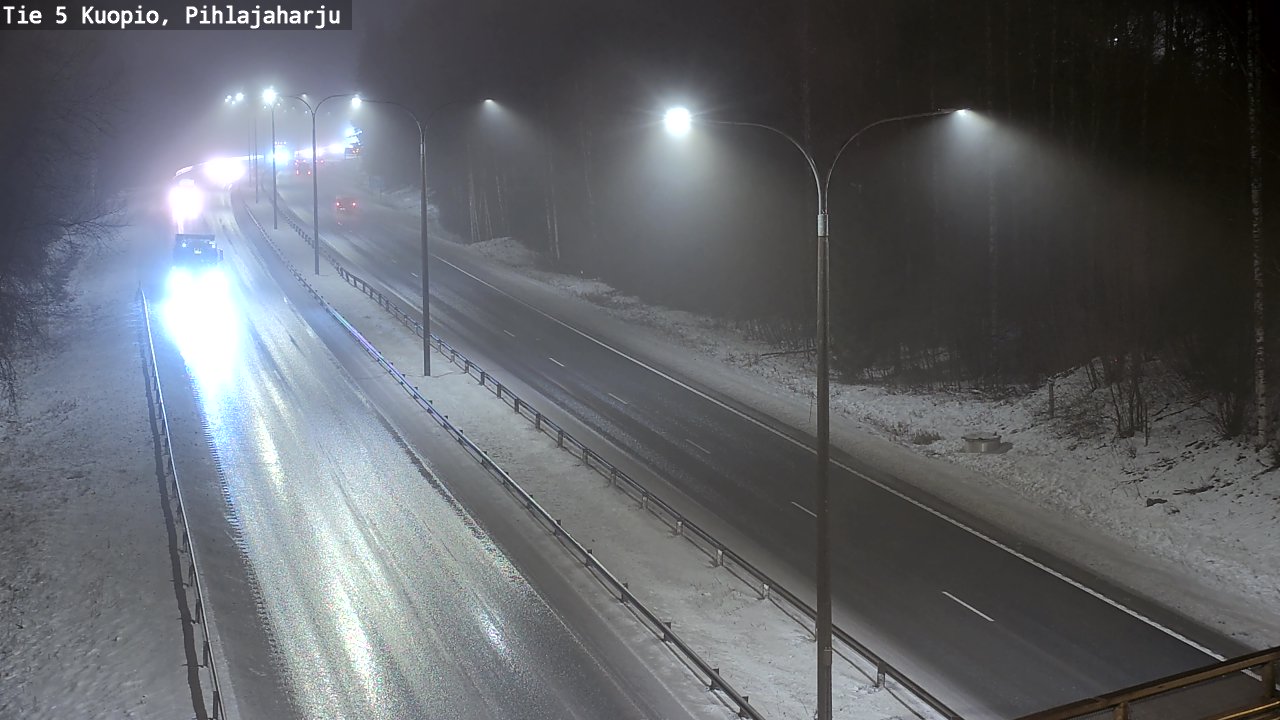 Weather Camera Image Road 5 Kuopio, Pihlajaharju, Kuopio, Pohjois-Savo