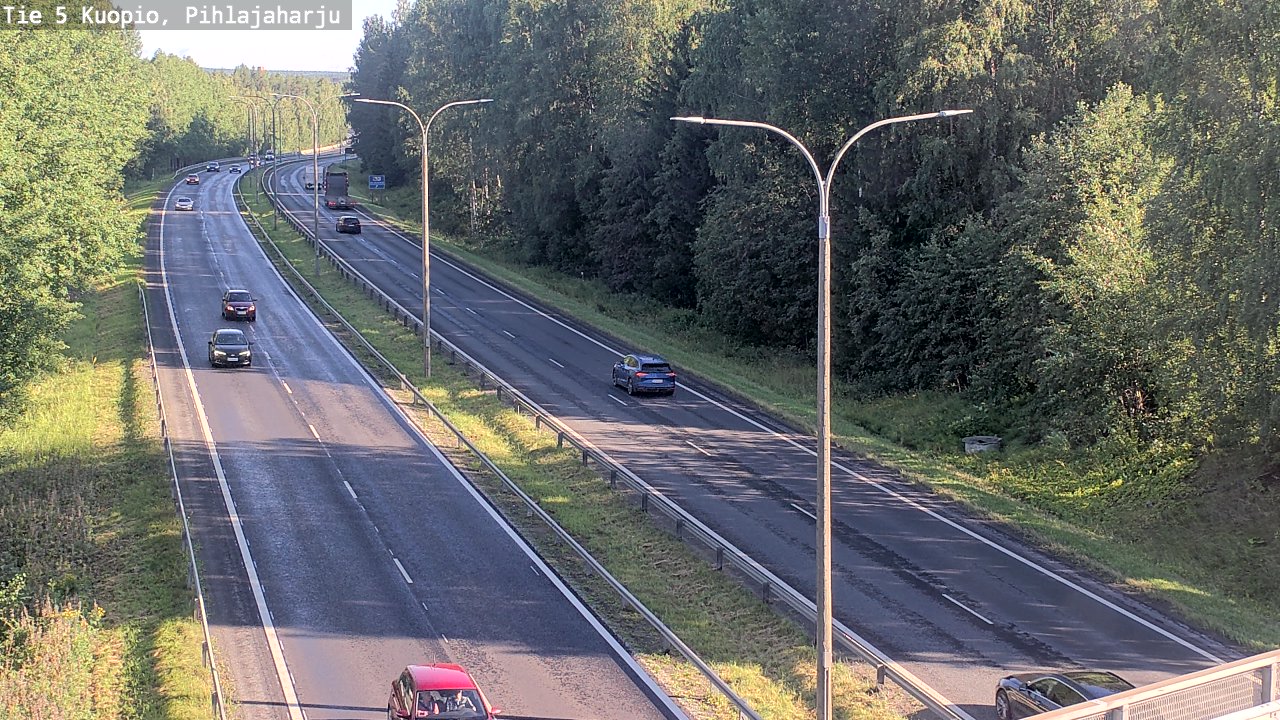 Kelikamerat Kuva Tie 5 Kuopio, Pihlajaharju, Kuopio, Pohjois-Savo