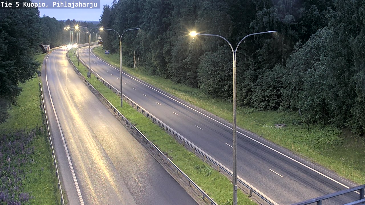 Kelikamerat Kuva Tie 5 Kuopio, Pihlajaharju, Kuopio, Pohjois-Savo