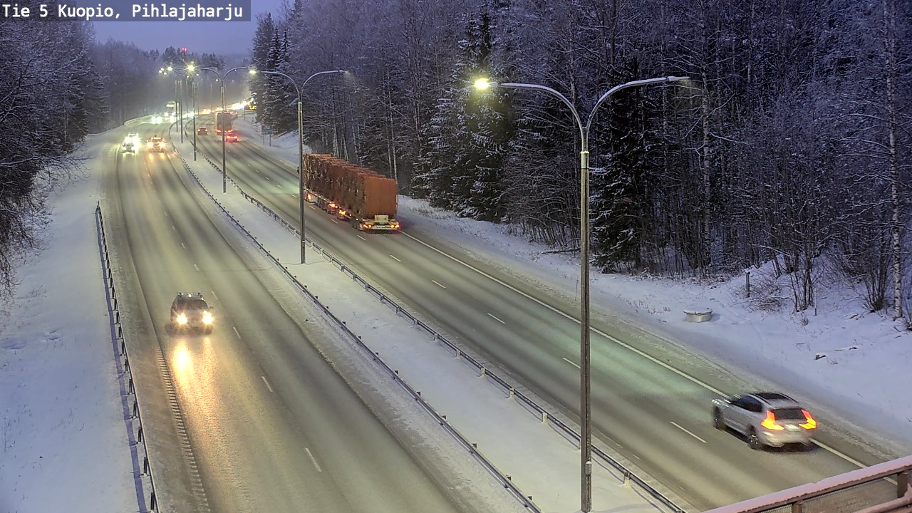Kelikamerat Kuva Tie 5 Kuopio, Pihlajaharju, Kuopio, Pohjois-Savo