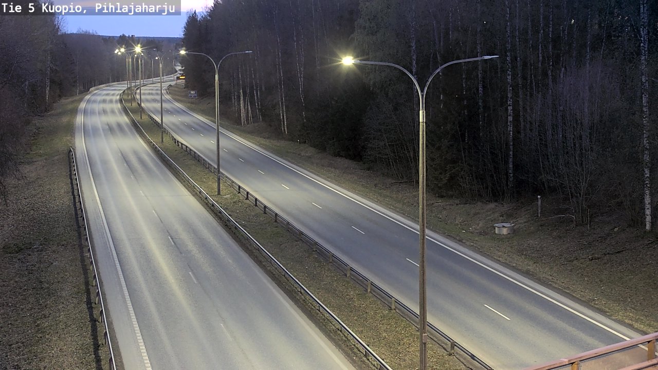 Weather Camera Image Road 5 Kuopio, Pihlajaharju, Kuopio, Pohjois-Savo