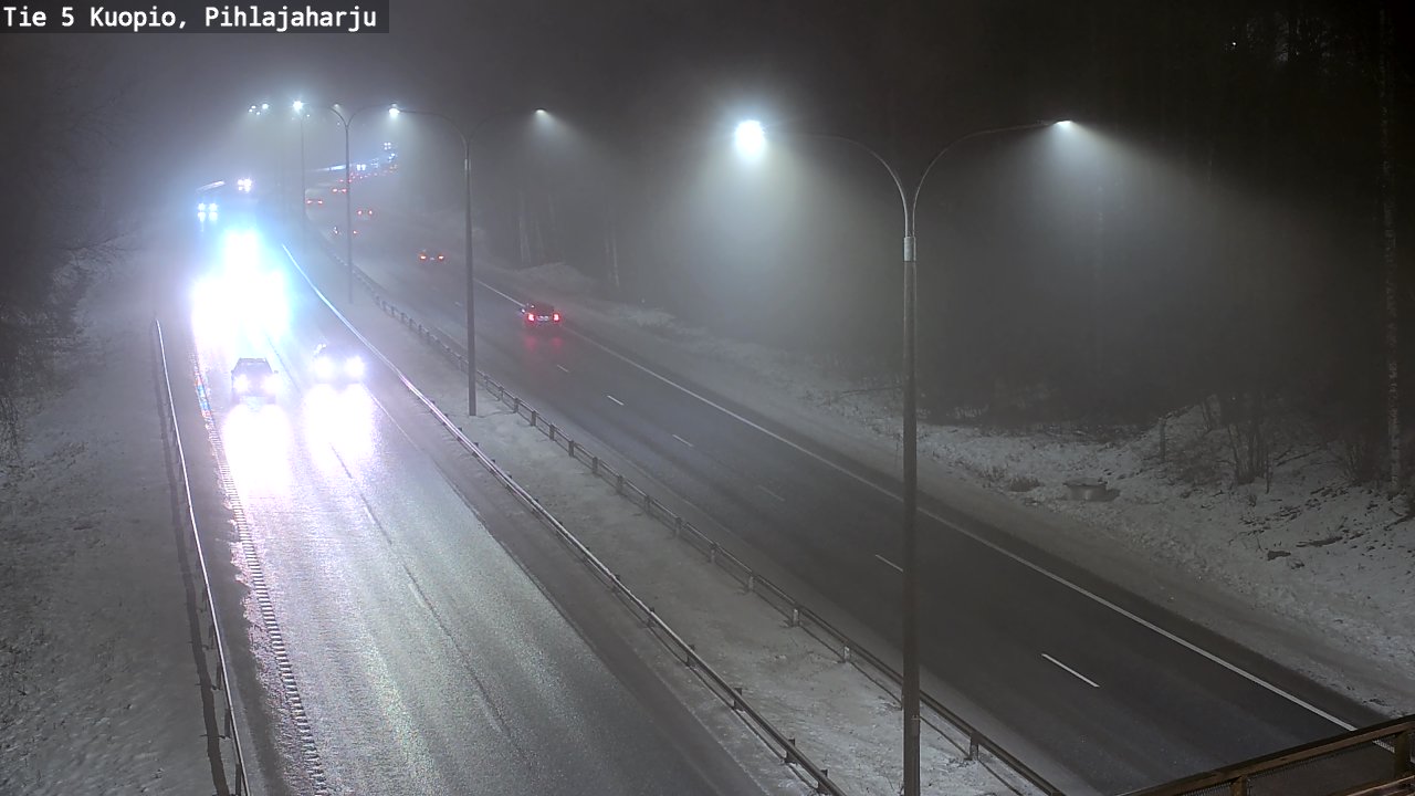 Weather Camera Image Road 5 Kuopio, Pihlajaharju, Kuopio, Pohjois-Savo