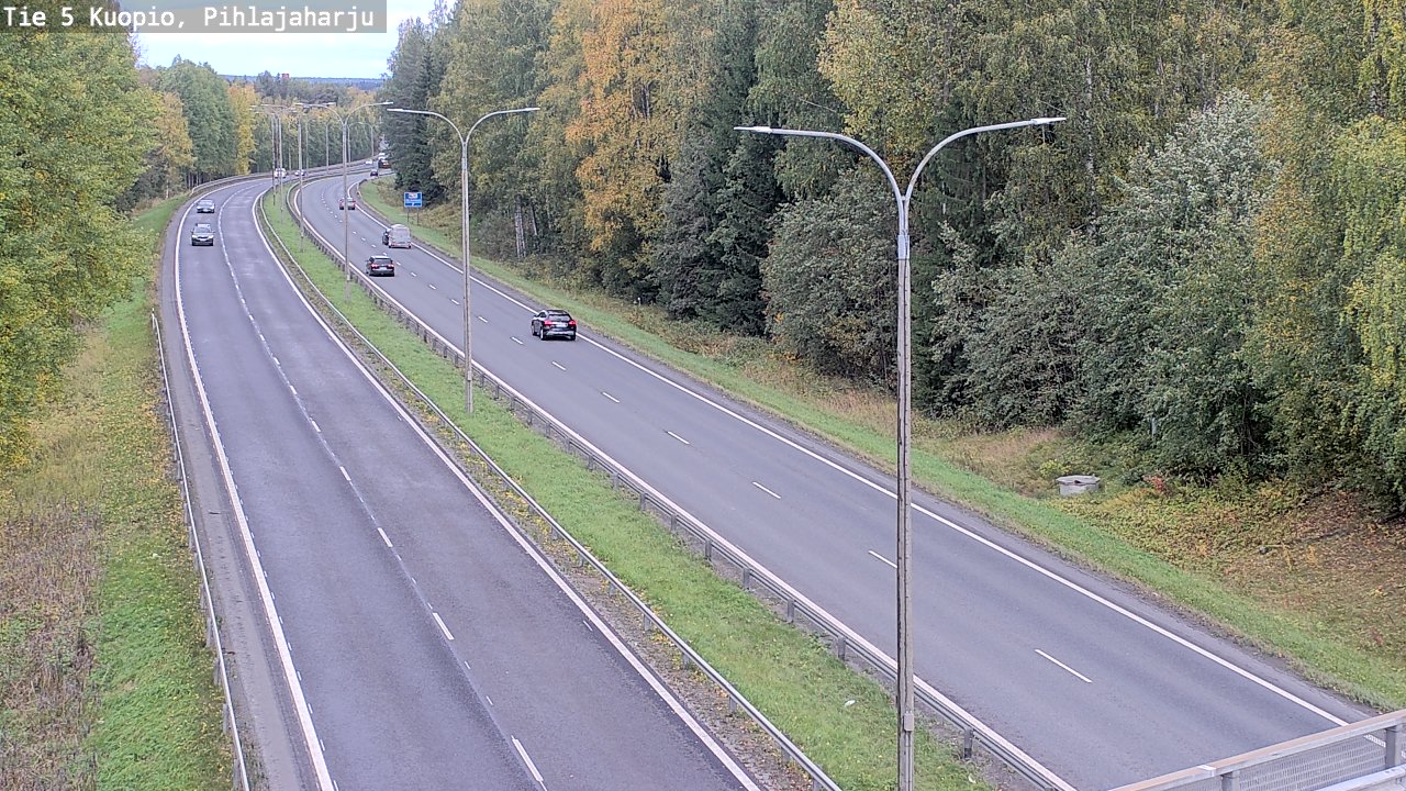 Weather Camera Image Road 5 Kuopio, Pihlajaharju, Kuopio, Pohjois-Savo