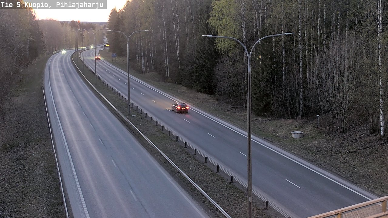 Kelikamerat Kuva Tie 5 Kuopio, Pihlajaharju, Kuopio, Pohjois-Savo