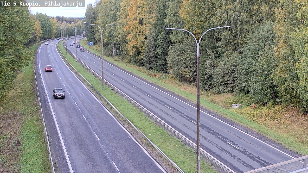 Kelikamerat Kuva Tie 5 Kuopio, Pihlajaharju, Kuopio, Pohjois-Savo