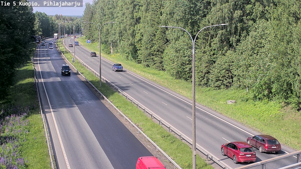 Kelikamerat Kuva Tie 5 Kuopio, Pihlajaharju, Kuopio, Pohjois-Savo