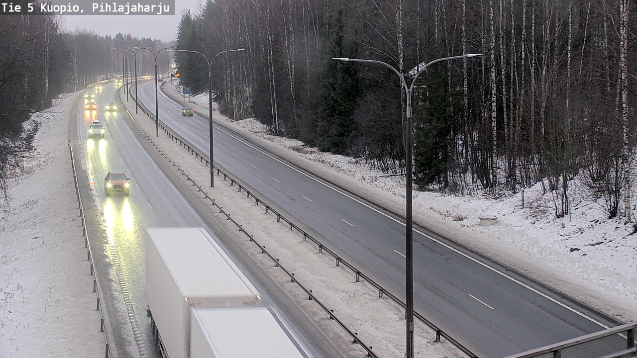 Weather Camera Image Road 5 Kuopio, Pihlajaharju, Kuopio, Pohjois-Savo