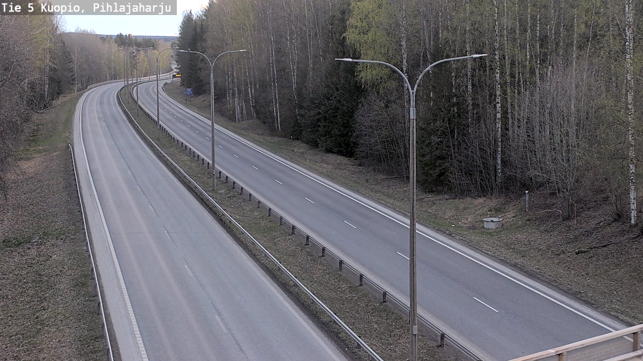 Weather Camera Image Road 5 Kuopio, Pihlajaharju, Kuopio, Pohjois-Savo